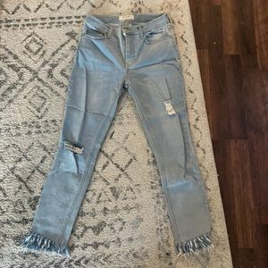 Free people light wash jeans